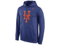 New York Mets Nike Logo Performance Pullover Hoodie - Royal Blue