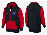 New York Mets Nike Logo Zipper Campaign Hoodie - Red