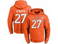 NFL Men's Nike Denver Broncos #27 Steve Atwater Orange Name & Number Pullover Hoodie