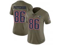 Nike Cordarrelle Patterson Limited Olive Women's Jersey - NFL New England Patriots #86 2017 Salute to Service