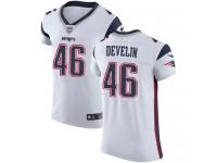 Nike Elite James Develin White Men's Jersey - New England Patriots #46 NFL Vapor Untouchable Road