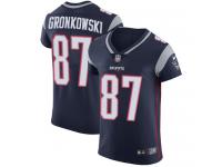 Nike Elite Rob Gronkowski Navy Blue Men's Jersey - New England Patriots #87 NFL Vapor Untouchable Home