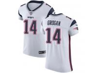 Nike Elite Steve Grogan White Men's Jersey - New England Patriots #14 NFL Vapor Untouchable Road