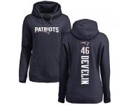 Nike James Develin Navy Blue Backer Women's - NFL New England Patriots #46 Pullover Hoodie