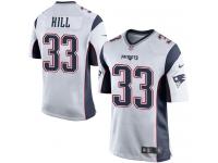 Nike Jeremy Hill Game White Road Men's Jersey - NFL New England Patriots #33