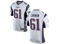 Nike Marcus Cannon Game White Road Youth Jersey - NFL New England Patriots #61