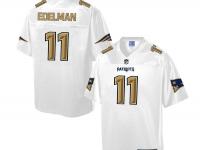 Nike Men NFL New England Patriots #11 Julian Edelman White Game Jersey