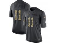 Nike Patriots #11 Julian Edelman Black Youth Stitched NFL Limited 2016 Salute to Service Jersey