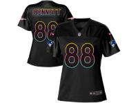 Nike Patriots #88 Martellus Bennett Black Women NFL Fashion Game Jersey