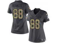 Nike Patriots #88 Martellus Bennett Black Women Stitched NFL Limited 2016 Salute to Service Jersey