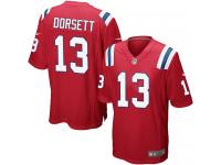 Nike Phillip Dorsett Game Red Alternate Youth Jersey - NFL New England Patriots #13