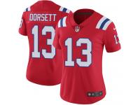 Nike Phillip Dorsett Limited Red Alternate Women's Jersey - NFL New England Patriots #13 Vapor Untouchable