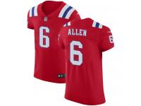 Nike Ryan Allen Elite Red Alternate Men's Jersey - NFL New England Patriots #6 Vapor Untouchable