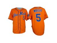 Orange David Wright Men #5 Majestic MLB New York Mets Los Mets Cool Base Jersey