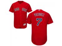 Red Christian Vazquez Men #7 Majestic MLB Boston Red Sox Flexbase Collection Jersey