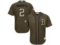 Red Sox #2 Xander Bogaerts Green Salute to Service Stitched Baseball Jersey