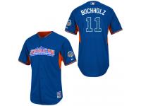 Royal Blue Clay Buchholz Men #11 Majestic MLB Boston Red Sox American League 2013 All-Star BP Jersey