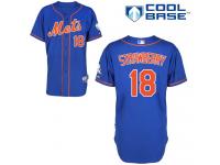 Royal Blue Darryl Strawberry Men #18 Majestic MLB New York Mets Cool Base Alternate Home Jersey