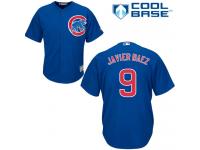 Royal Blue Javier Baez Men #9 Majestic MLB Chicago Cubs Cool Base Alternate Jersey