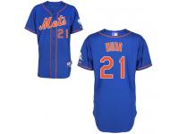 Royal Blue Lucas Duda Men #21 Majestic MLB New York Mets Cool Base Alternate Home Jersey