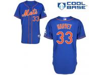 Royal Blue Matt Harvey Youth #33 Majestic MLB New York Mets Cool Base Alternate Home Jersey