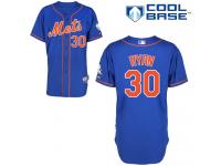 Royal Blue Nolan Ryan Men #30 Majestic MLB New York Mets Cool Base Alternate Home Jersey