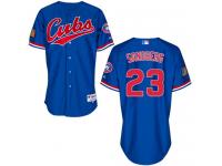 Royal Blue Ryne Sandberg Men #23 Majestic MLB Chicago Cubs 1994 Turn Back The Clock Jersey