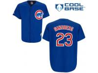 Royal Blue Ryne Sandberg Men #23 Majestic MLB Chicago Cubs Cool Base Alternate Jersey
