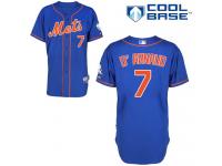 Royal Blue Travis d'Arnaud Men #7 Majestic MLB New York Mets Cool Base Alternate Home Jersey