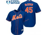 Royal Blue  Tug McGraw Men's Jersey #45 Cool Base MLB New York Mets Majestic Alternate Home