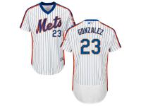 White Authentic Adrian Gonzalez Men's Alternate Majestic Jersey #23 Flex Base MLB New York Mets