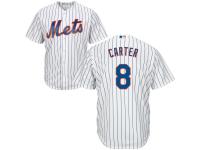 White Authentic Gary Carter Youth Jersey #8 Cool Base MLB New York Mets Majestic Home
