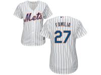 White Authentic Jeurys Familia Women's Jersey #27 Cool Base MLB New York Mets Majestic Home