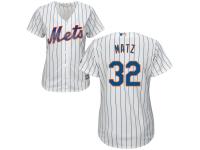 White Authentic Steven Matz Women's Jersey #32 Cool Base MLB New York Mets Majestic Home