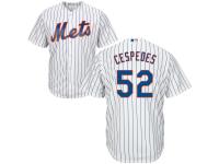 White Authentic Yoenis Cespedes Youth Jersey #52 Cool Base MLB New York Mets Majestic Home