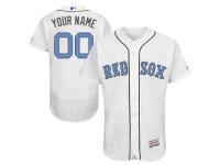 White Customized Men Majestic MLB Boston Red Sox 2016 Father Day Fashion Flex Base Jersey