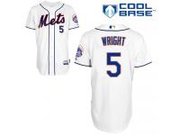 White David Wright Youth #5 Majestic MLB New York Mets Cool Base Alternate Jersey