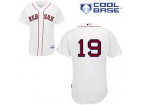 White Koji Uehara Men #19 Majestic MLB Boston Red Sox Cool Base Home Jersey