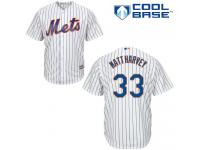 White Matt Harvey Youth #33 Majestic MLB New York Mets Cool Base Home Jersey