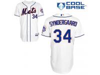 White Noah Syndergaard Men #34 Majestic MLB New York Mets Cool Base Alternate Jersey