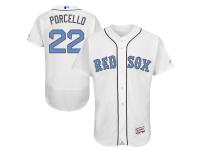 White Rick Porcello Men #22 Majestic MLB Boston Red Sox 2016 Father Day Fashion Flex Base Jersey