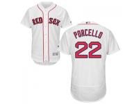 White Rick Porcello Men #22 Majestic MLB Boston Red Sox Flexbase Collection Jersey