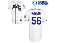 White Tug McGraw Men #56 Majestic MLB New York Mets Cool Base Alternate Jersey