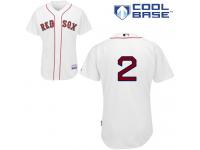White Xander Bogaerts Men #2 Majestic MLB Boston Red Sox Cool Base Home Jersey