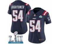 Women Nike New England Patriots #54 Donta Hightower Limited Navy Blue Rush Vapor Untouchable Super Bowl LII NFL Jersey
