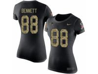 Women Nike New England Patriots #88 Martellus Bennett Black Camo Salute to Service T-Shirt