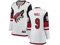 Women's Bobby Hull Breakaway White Away NHL Jersey Arizona Coyotes #9