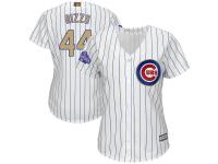 Women's Chicago Cubs Anthony Rizzo Majestic White 2017 Gold Program Player Jersey