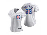 Women's Chicago Cubs Daniel Descalso Nike White 2020 Home Jersey