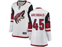 Women's Josh Archibald Breakaway White Away NHL Jersey Arizona Coyotes #45